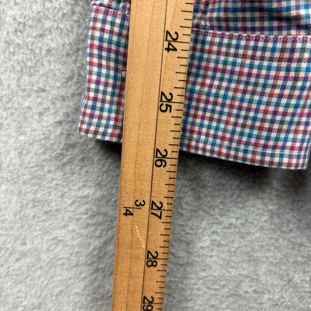 Ralph Lauren Shirt Mens Large Blue Red Tattersall Check Ivy Trad Button Down - Picture 9 of 9